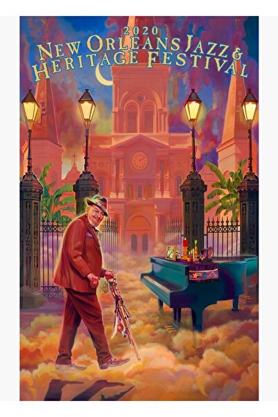 Universal Poster decorativ din lemn New Orleans Jazz 2020