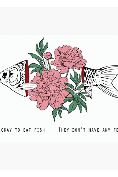 Universal Διακοσμητική Ξύλινη Αφίσα με θέμα τα Ψάρια