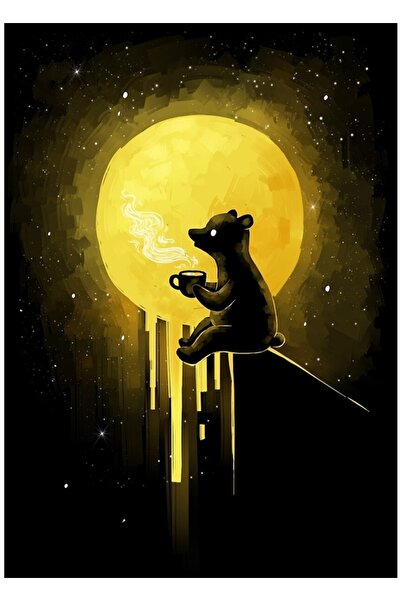 Universal Poster decorativ din lemn cu tablou de lună de miere