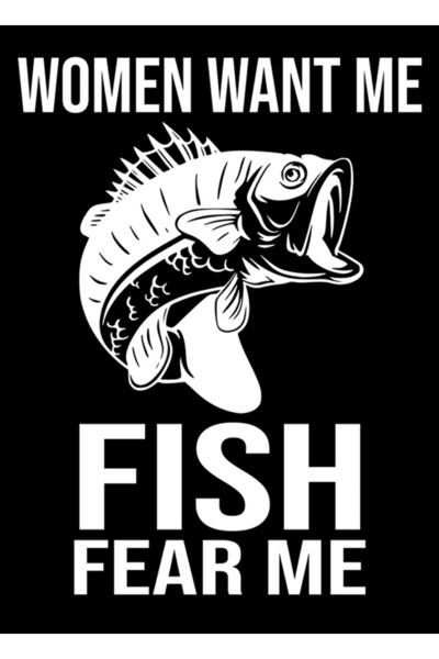 Universal Femeile mă vor, peștii se teme de mine Tablou Poster din lemn Decor...