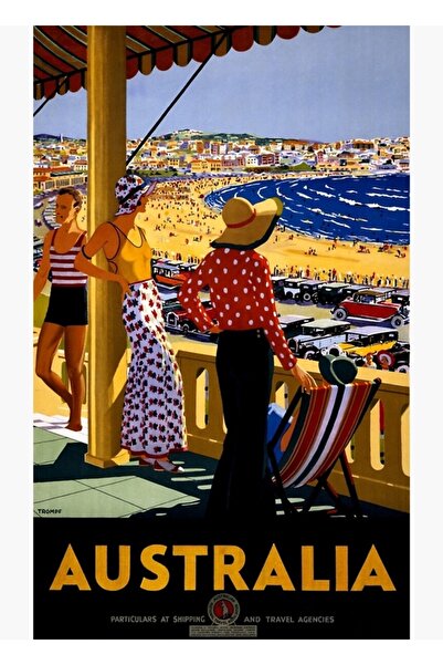 Universal Poster de călătorie în Australia, pictură pe lemn, poster decorativ...