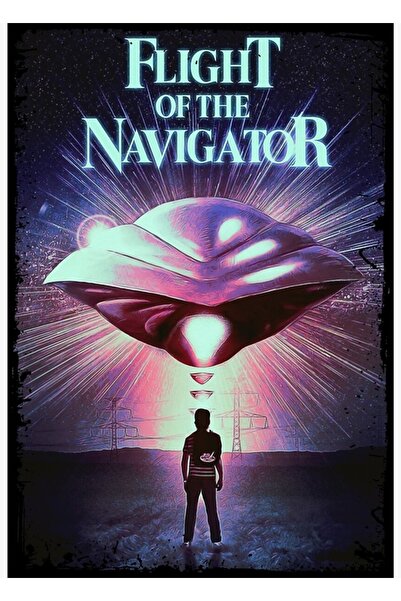Universal Πίνακας "The Flight of the Navigator" Ξύλινη Διακοσμητική Αφίσα
