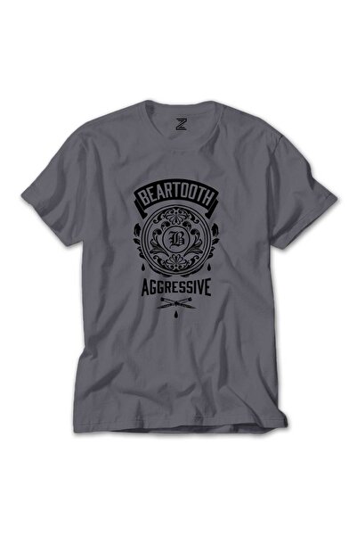 Tomris Hatun Tricou Beartooth Aggressive Colorat, Culoare Gri, Mărimea 2XL
