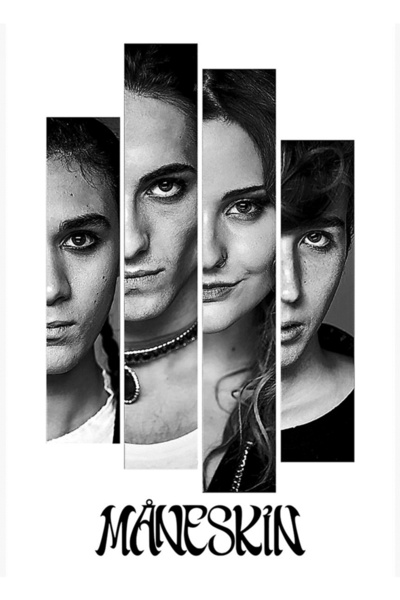 Universal Poster decorativ din lemn Maneskin