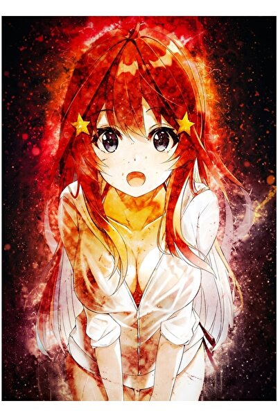 Universal Nakano Itsuki Özetin Özeti Beşli Anime Kızı Tablo Ahşap Poster Dekoratif