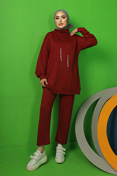 benguen 3410 Kétszálas Hidzsáb dupla öltöny Claret Red