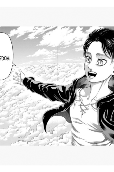 Universal "Özgürlük" - Eren Yeager Manga Titan'A Panel Saldırısı Tablo Ahşap ...
