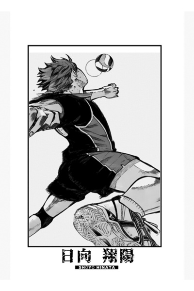 Universal Hinata Shoyo-Haikyuu - Klasik Manga Panel Koleksiyonu Tablo Ahşap P...