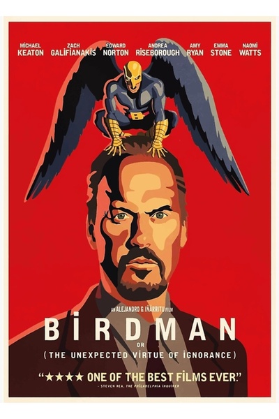Universal Αφίσα BirdMan, Ξύλινη Αφίσα, Διακοσμητική