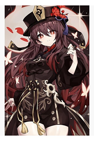 Universal Poster decorativ din lemn cu pictură adorabilă Hu Tao Genshin Impact