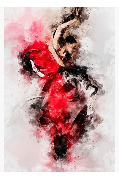 Universal Poster decorativ din lemn cu dansatoare de flamenco