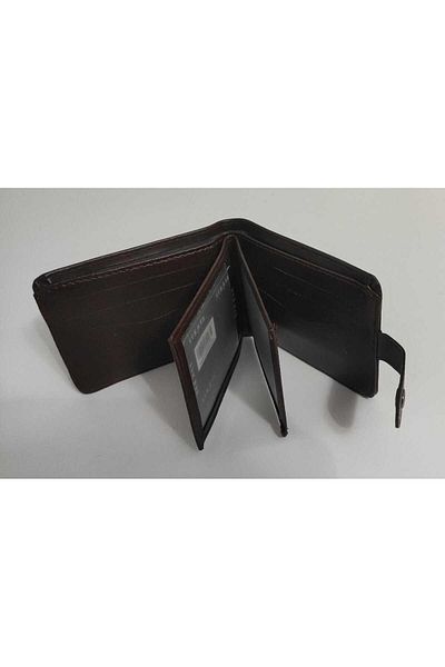 firdevsi hobi Leather Look Men's Wallet with Horizontal Snap Housing