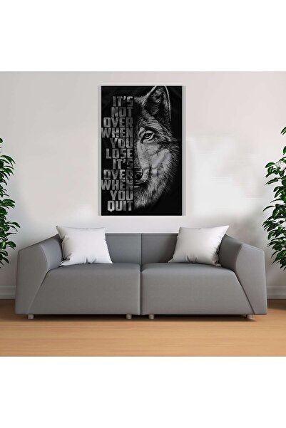 Deko Genç Kurt Temalı Kanvas Tablo