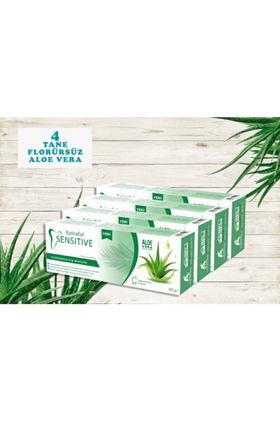 Epinafol Sensitive Toothpaste 4 Pack Aloe-vera