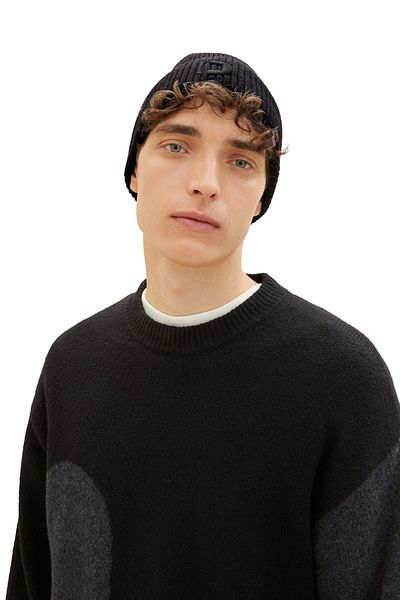 Tom Tailor Beret Men Fekete