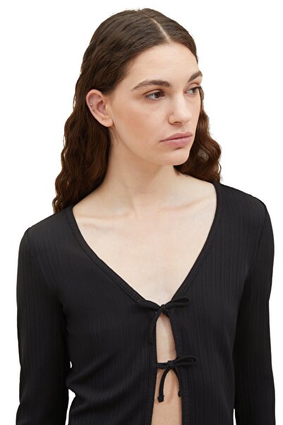 Tom Tailor T-shirty Damskie / Dziewczęce Głęboka czerń