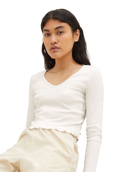 Tom Tailor Denim Trička Dámská / Dívčí Gardenia White