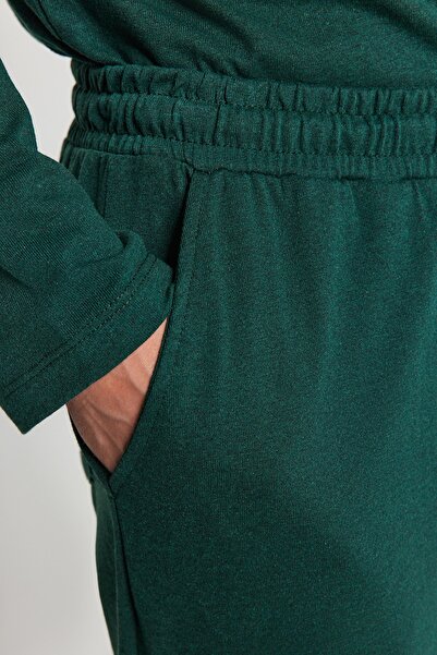 Trendyol Collection Σετ Πλεκτής Πιτζάμες Πράσινη Regular Fit - TMNAW24PT00008