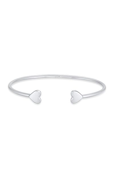 ELLI Armband Armreif Offenes Herz Liebe Love Valentin 925 Silber