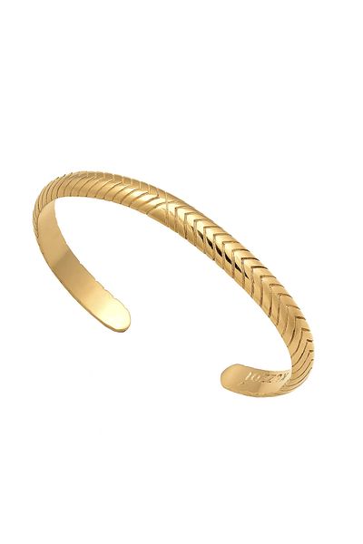 KUZZOI Armband Herren Armreif Oxidiert Offen Basic 925 Silber