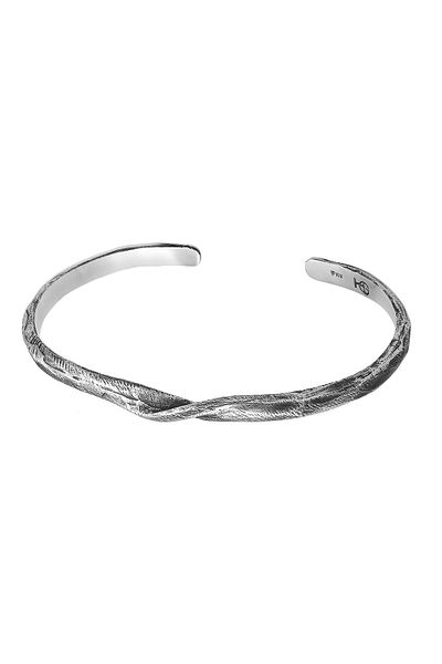 HAZE & GLORY Armband Armreif - Twist 925 Silber