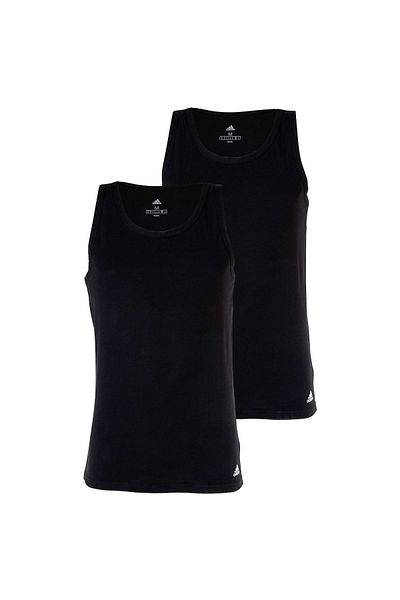 adidas Herren Tank Top, 2er Pack - Active Flex Cotton, Unterhemd, ärmellos, uni