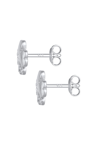 ELLI Schmuckset Kleeblatt Symbol Armband Ohrstecker Set 925 Silber