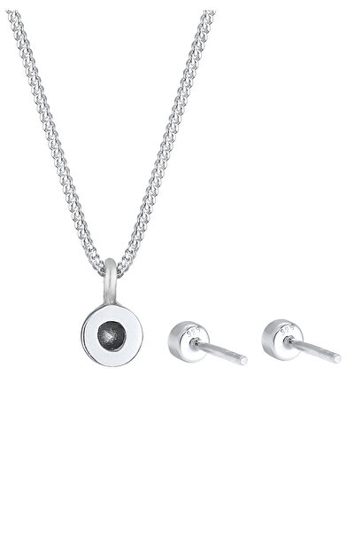 ELLI Schmuckset Kette Stecker Kristalle 925er Silber