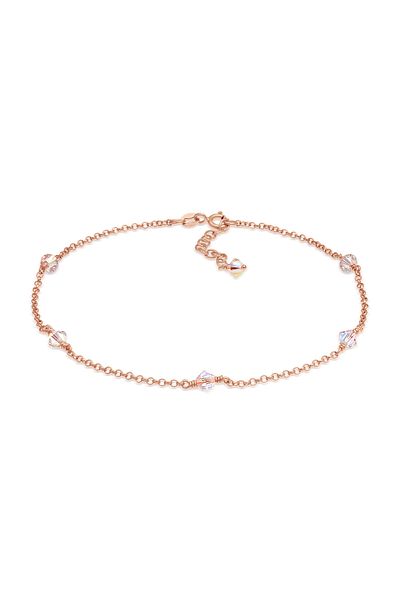 ELLI Fußschmuck Klassiker Kristal 925 Ayar Gümüş