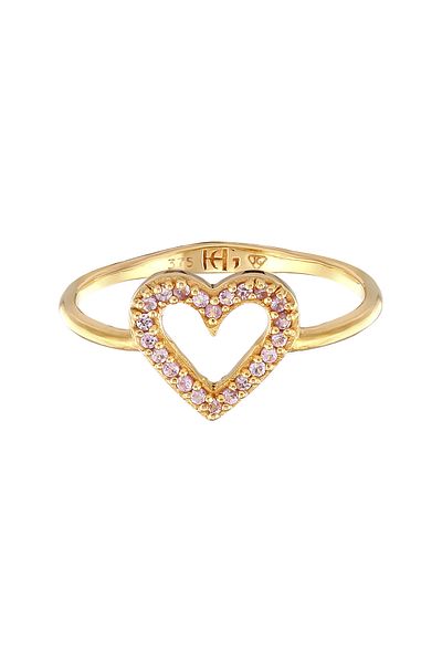 HAZE & GLORY Ring Hg - Ring Damen aus 375 Gelbgold, Schmuck Damen, Goldring, mit Saphir, Er