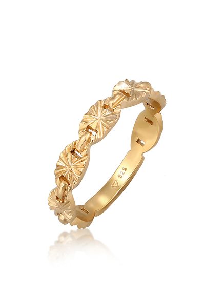 ELLI Eleganter Damenring mit Sternenmuster – 925er Sterlingsilber
