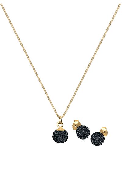 ELLI Schmuckset 925 Ayar Gümüş Kristal