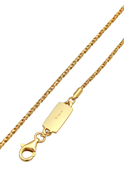 KUZZOI Schmuckset Kette Kol Bandı Kordel Basic 925 Gümüş