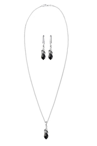 ELLI Schmuckset Kristal 925 Ayar Gümüş