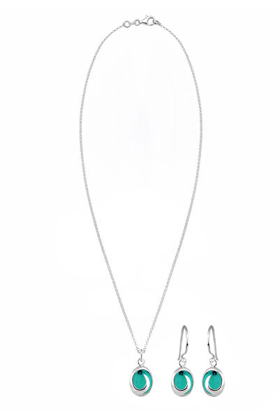 ELLI Schmuckset Edelsteine 925 Ayar Gümüş