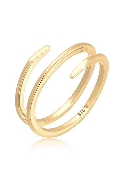 ELLI Ring Damen Wrap Twist Filigran Trend Aus 925 Sterling Silber