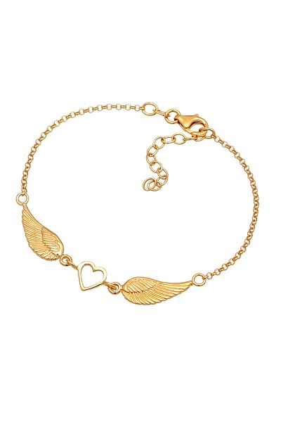ELLI Damenarmband mit Herzflügel-Anhänger – 925er Sterlingsilber