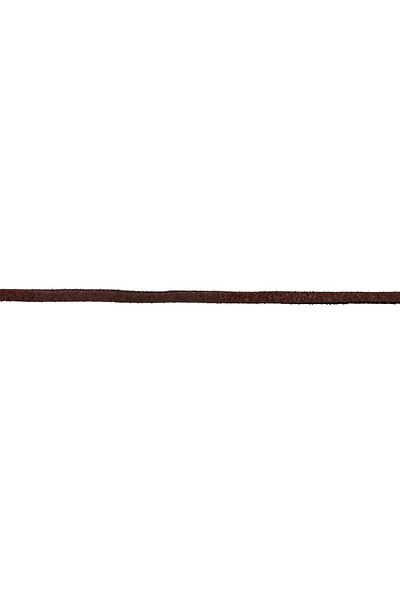 ELLI Halskette Choker Veloursleder Braun 925 Silber