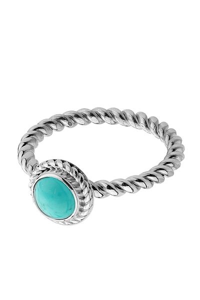 Nenalina Ring Howlith Geburtsstein Dezember Boho 925 Silber