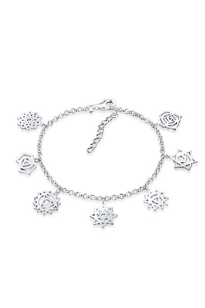 Nenalina Armband Sieben Chakra Spirit Bettelarmband 925 Silber