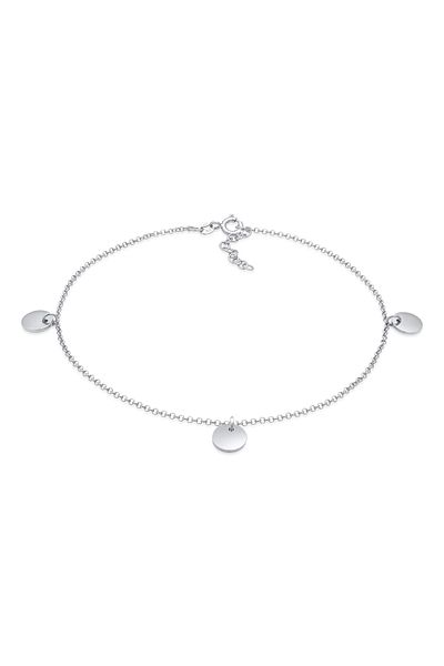 ELLI Fußschmuck Plättchen Boho Style 925 Gümüş