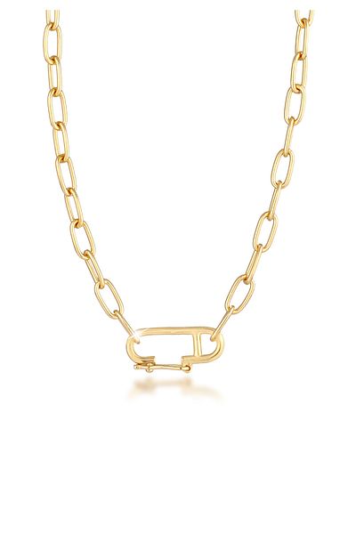 ELLI Halskette Frau Gliederkette Statement Verstellbar Aus 925 Sterling Silber