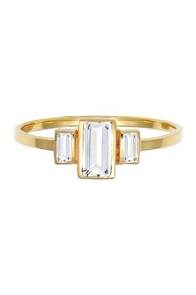 ELLI Ring Verlobungsring Topas Edelstein Zart 375 Gelbgold