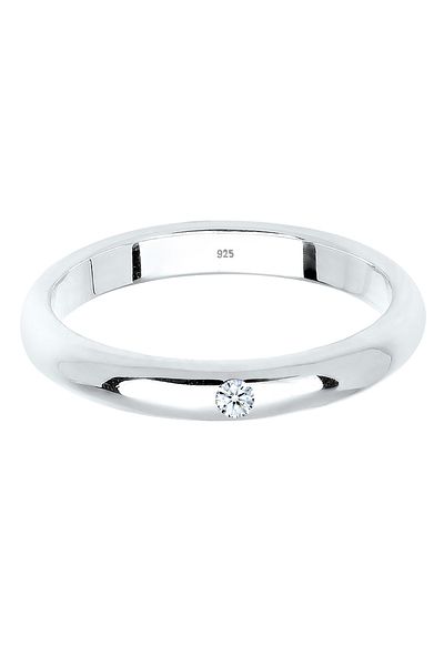 ELLI Stříbrný prsten 925 s diamanty - CT 0,03 Verlobungsring