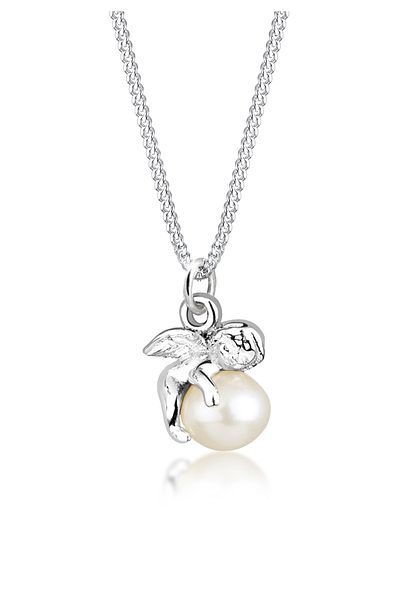 ELLI Halskette Engel Süßwasserzuchtperle 925 Sterling Silber