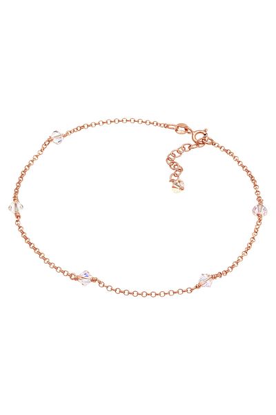 ELLI Fußschmuck Klassiker Kristal 925 Ayar Gümüş
