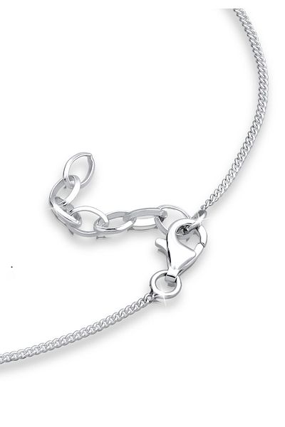 ELLI Fußschmuck Glasperle Silber