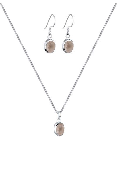 ELLI Schmuckset Rauchquarz 925 Sterling Silber