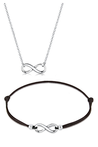 ELLI Schmuckset Infinity Unendlich Verbundenheit 925 Silber