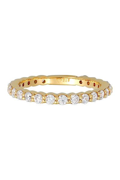 ELLI Memoire Eternity Zirkonia Funkelnd Ring – 925er Silber
